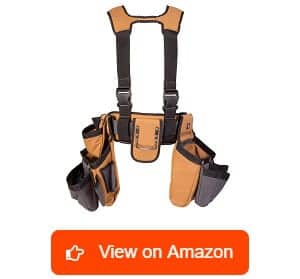 Dickies-Work-Gear-–-4-Piece-Carpenter's-Rig-–-57023-–-Tool-Belt-Suspenders-–-Cooling-Mesh-–-Padded-Suspenders-–-Steel-Buckle-–-Leather-Tool-Belt