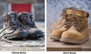 Hiking boots vs work boots