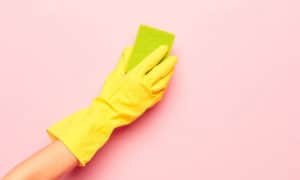 how to clean rubber gloves