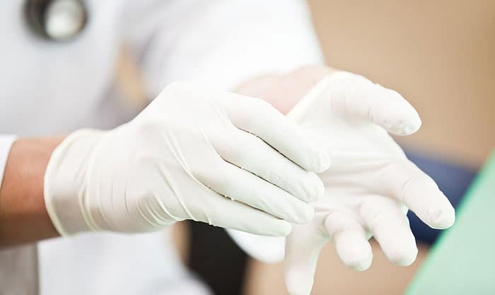 how to sterilize latex gloves