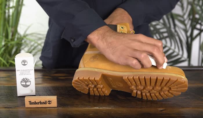 how to clean timberland boots with soap and water