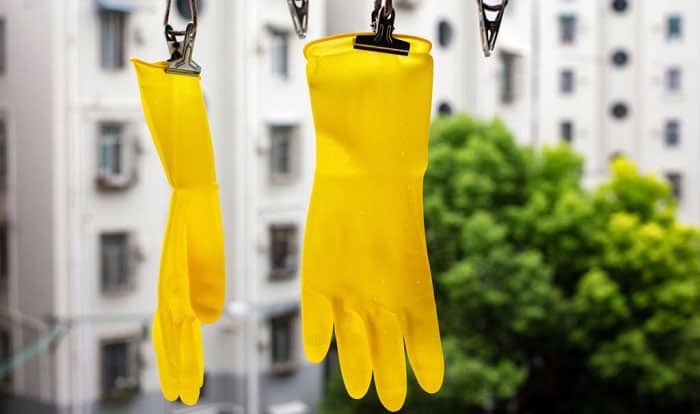 how to store rubber gloves