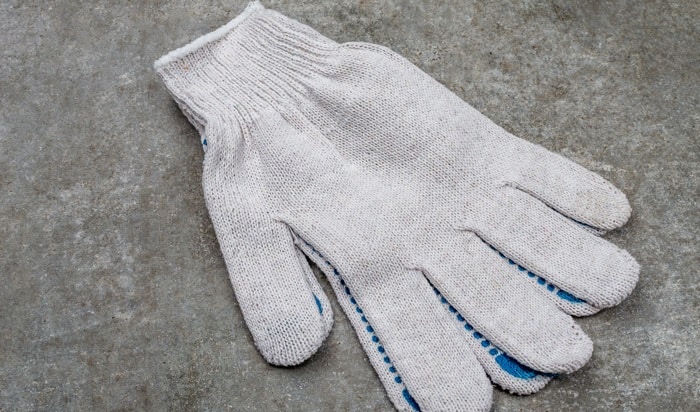 how to wash cotton gloves