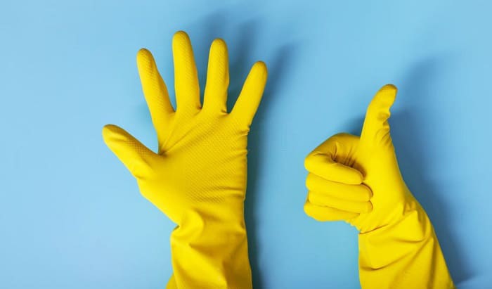 how to repair rubber gloves