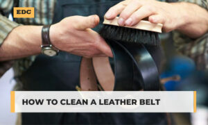 how to clean a leather belt