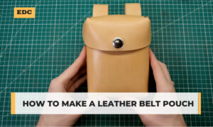 how to make a leather belt pouch