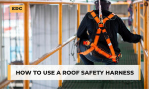 how to use a roof safety harness