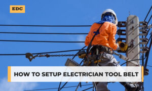 how to setup electrician tool belt