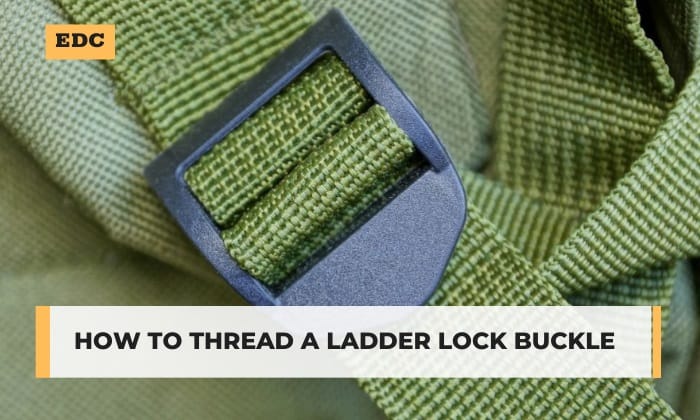 how to thread a ladder lock buckle