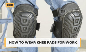 how to wear knee pads for work