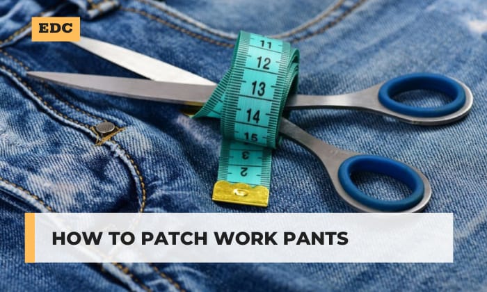 how to patch work pants