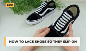 how to lace shoes so they slip on